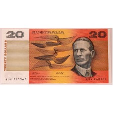 AUSTRALIA 1991 . TWENTY 20 DOLLAR BANKNOTE . FRASER/COLE 